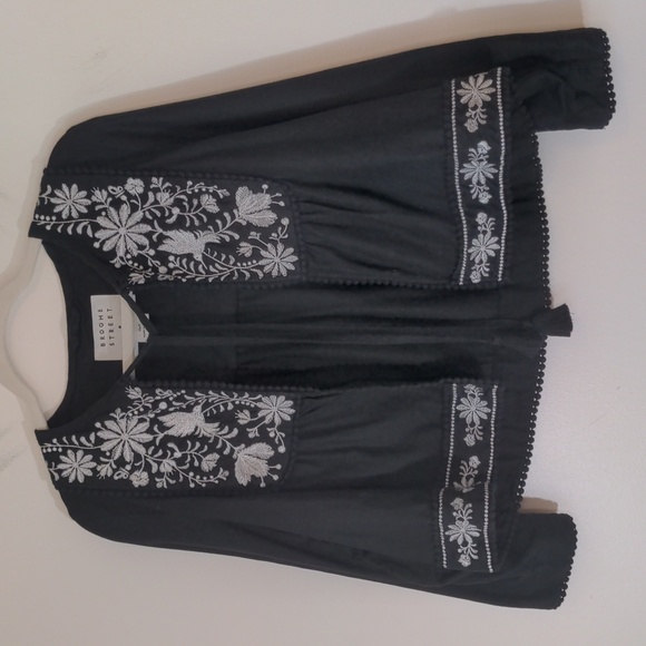 KATE Spade Floral Embroidered Pompom Jacket small - Picture 4 of 9